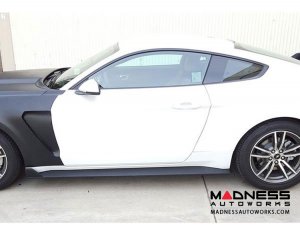 Ford Mustang Rocker Panel Splitter by Anderson Composites - Fiberglass - GT350 Style